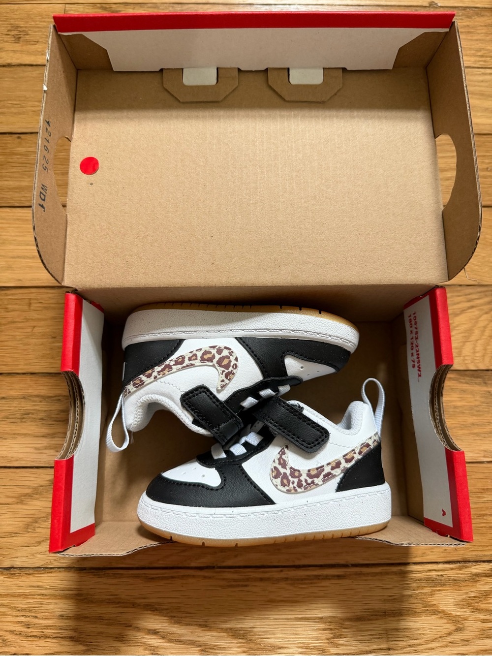 Toddlers Nike Court Borough Leopard Sneakers